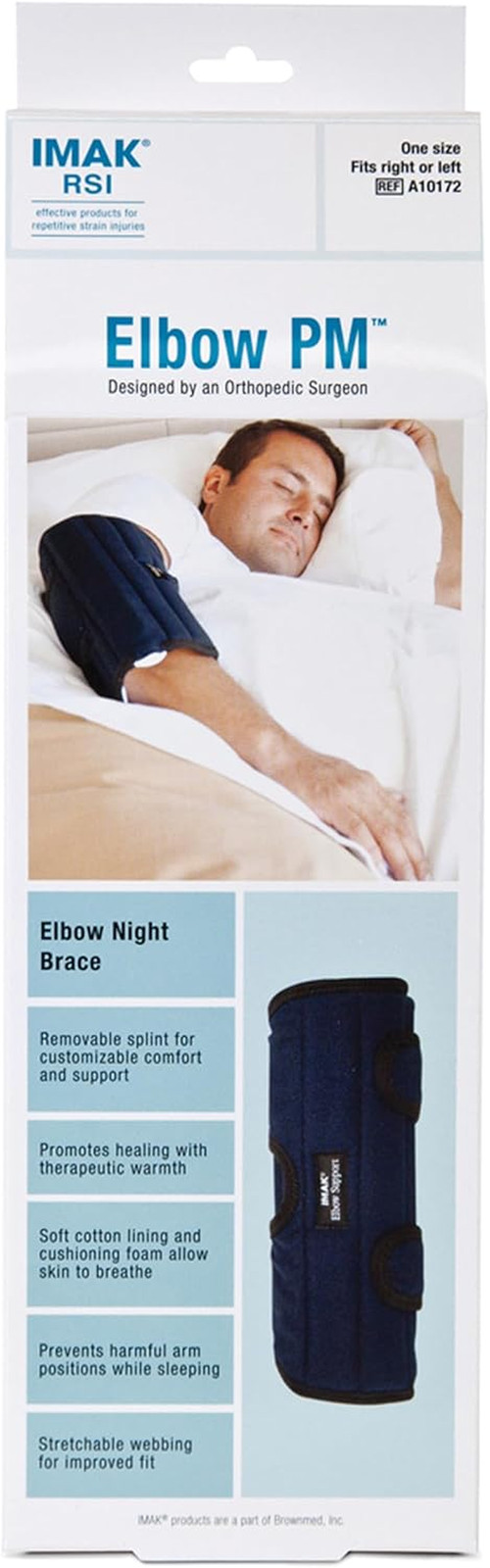 – IMAK RSI Elbow PM – Elbow Brace & Immobilizer for Nighttime – Removable Splint
