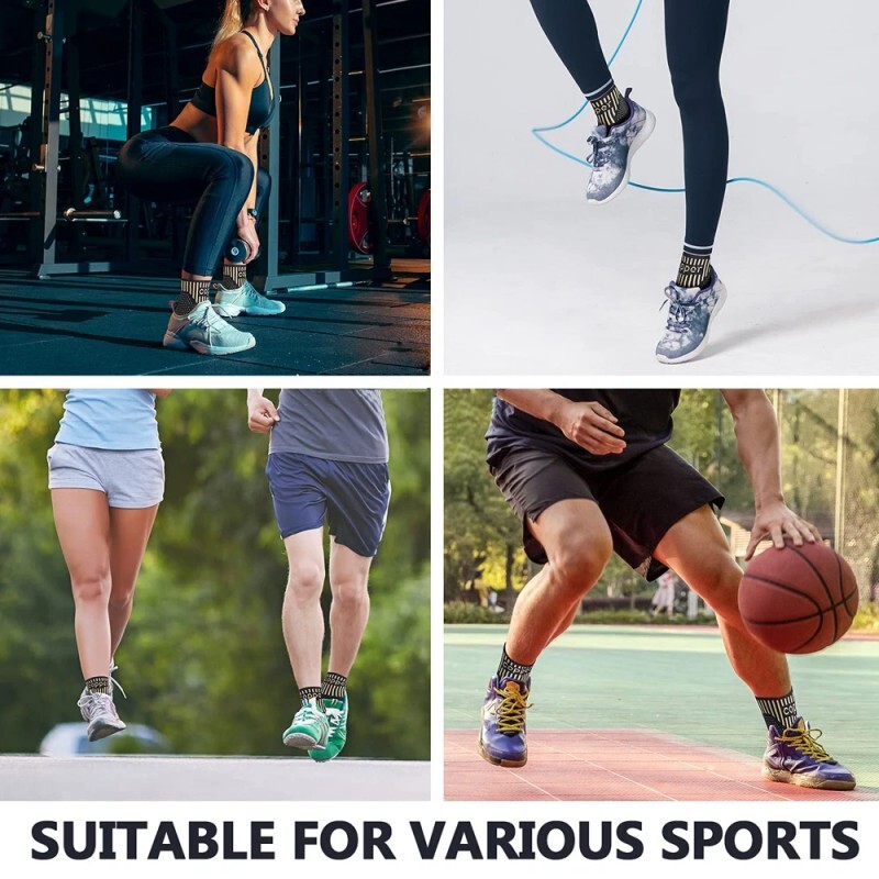 Copper Ankle Brace Support Compression Sleeve Plantar Fasciitis Pain Relief Sock