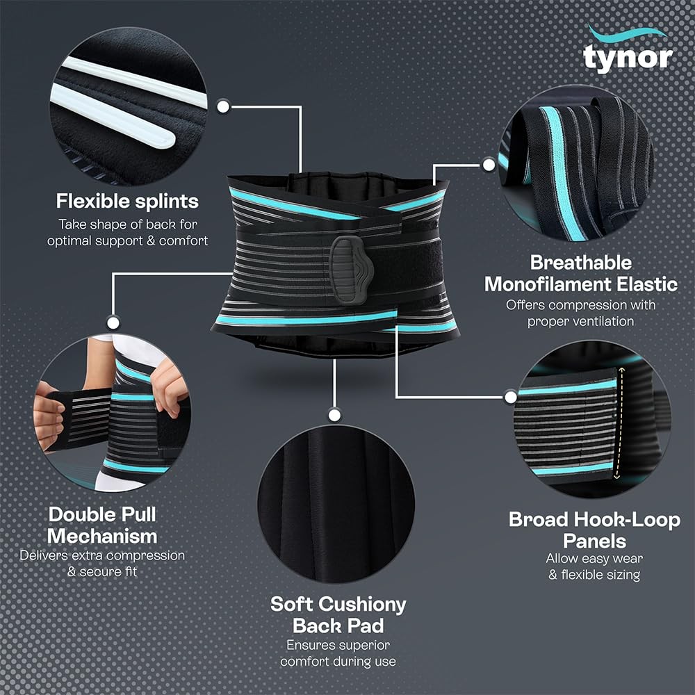 Back Support Belt Adjustable Back Brace for Lower Back Pain,Breathable Lumbar…