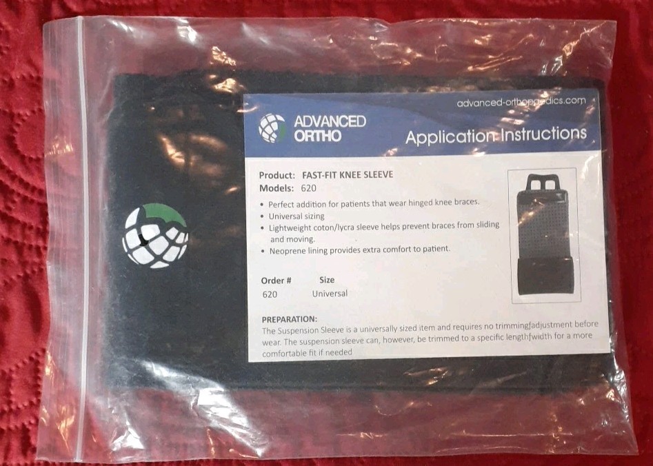 ​Advanced Ortho Fast Fit Universal Knee Sleeve – One Size Fits All – Model 620