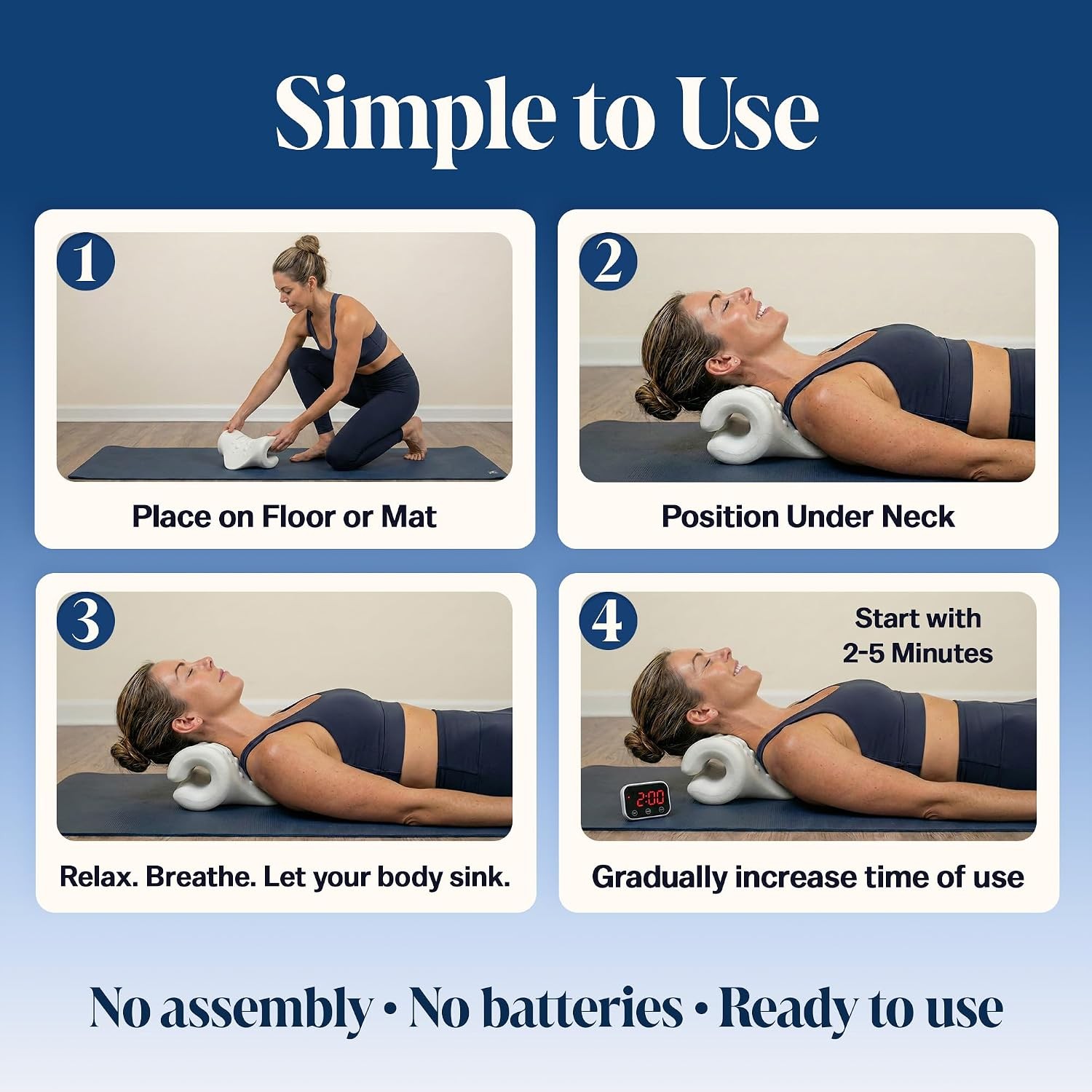 Neck Stretcher FSA/HSA Eligible Cervical Traction Device W/ Removable Washable