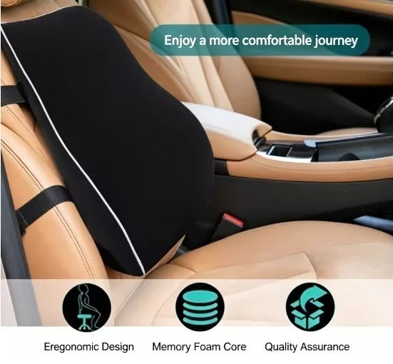 Memory Foam Lumbar Support Cushion for Home Office Car Seat Back Chair Pillow US