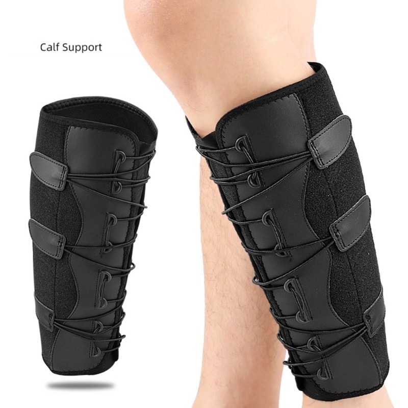 Adjustable Athletic Calf Support Sleeve Breathable Leg Brace for Injury Recovery