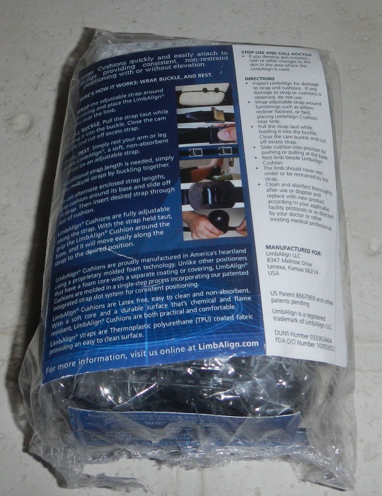 NEW Sealed Limb Align Resting Limb Positioner Arm Leg Knee Brace