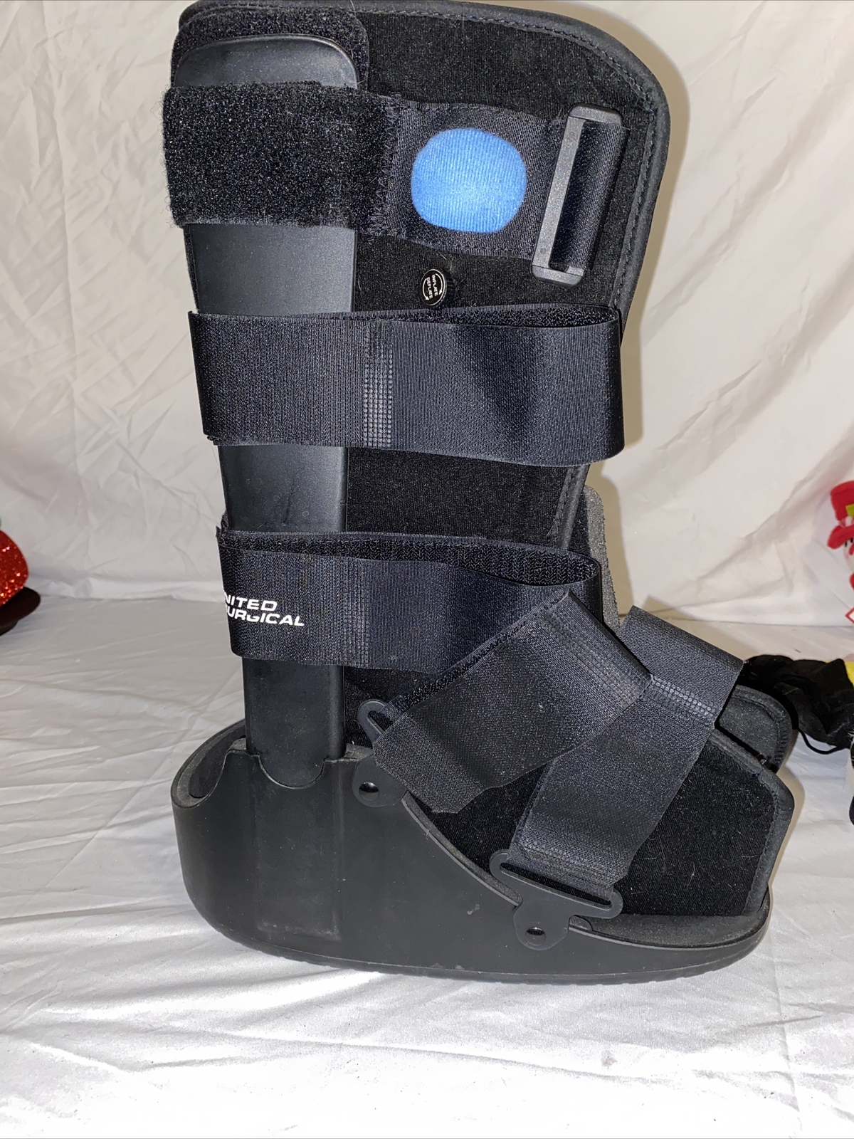 United Surgical Ortho Short Air Cam Walker Fracture Boot, Black LG Size