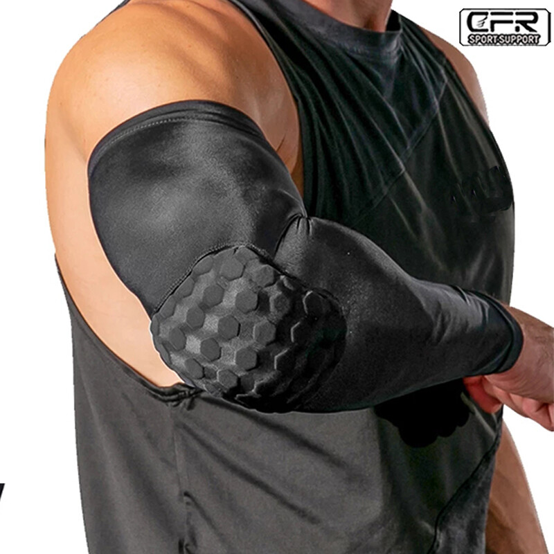 Honeycomb Pad Elbow Support Brace Compression Arm Sleeve Protection Men Women US