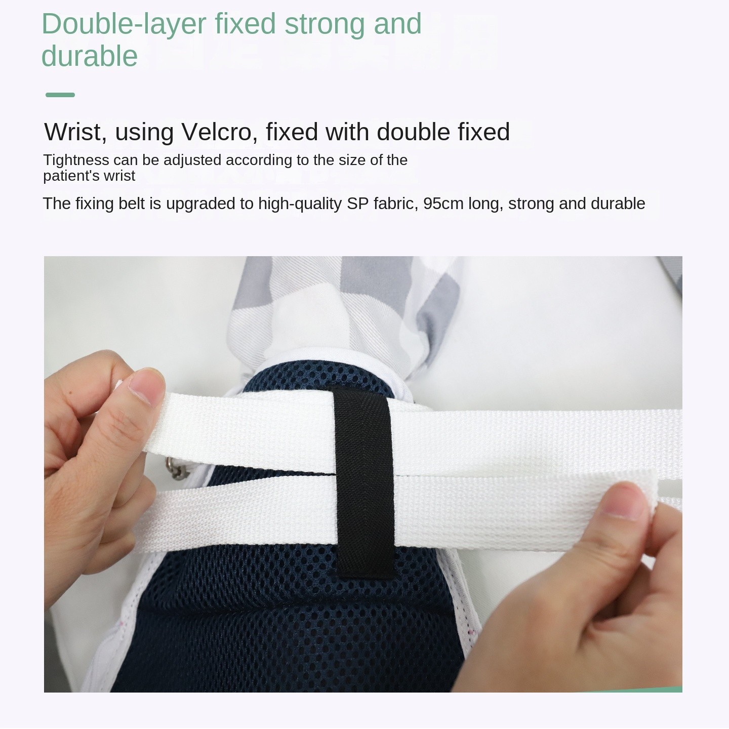 Restraint Gloves Zipper opening Mesh Breathable Anti-scratch Anti-extubation