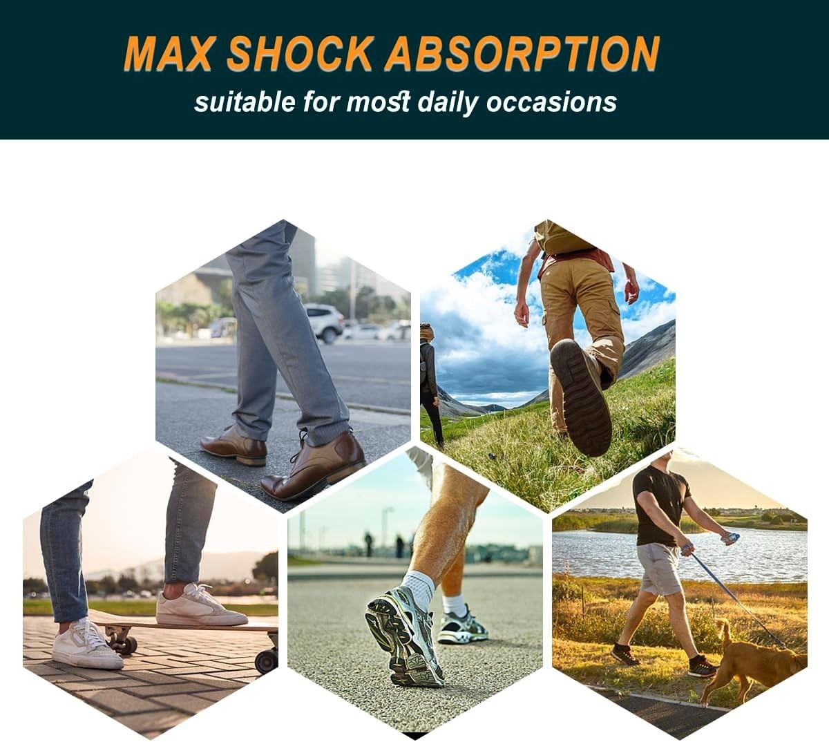 Heel Cups Compatible with Shoes for Plantar Fasciitis Heel Pain Support Cushions
