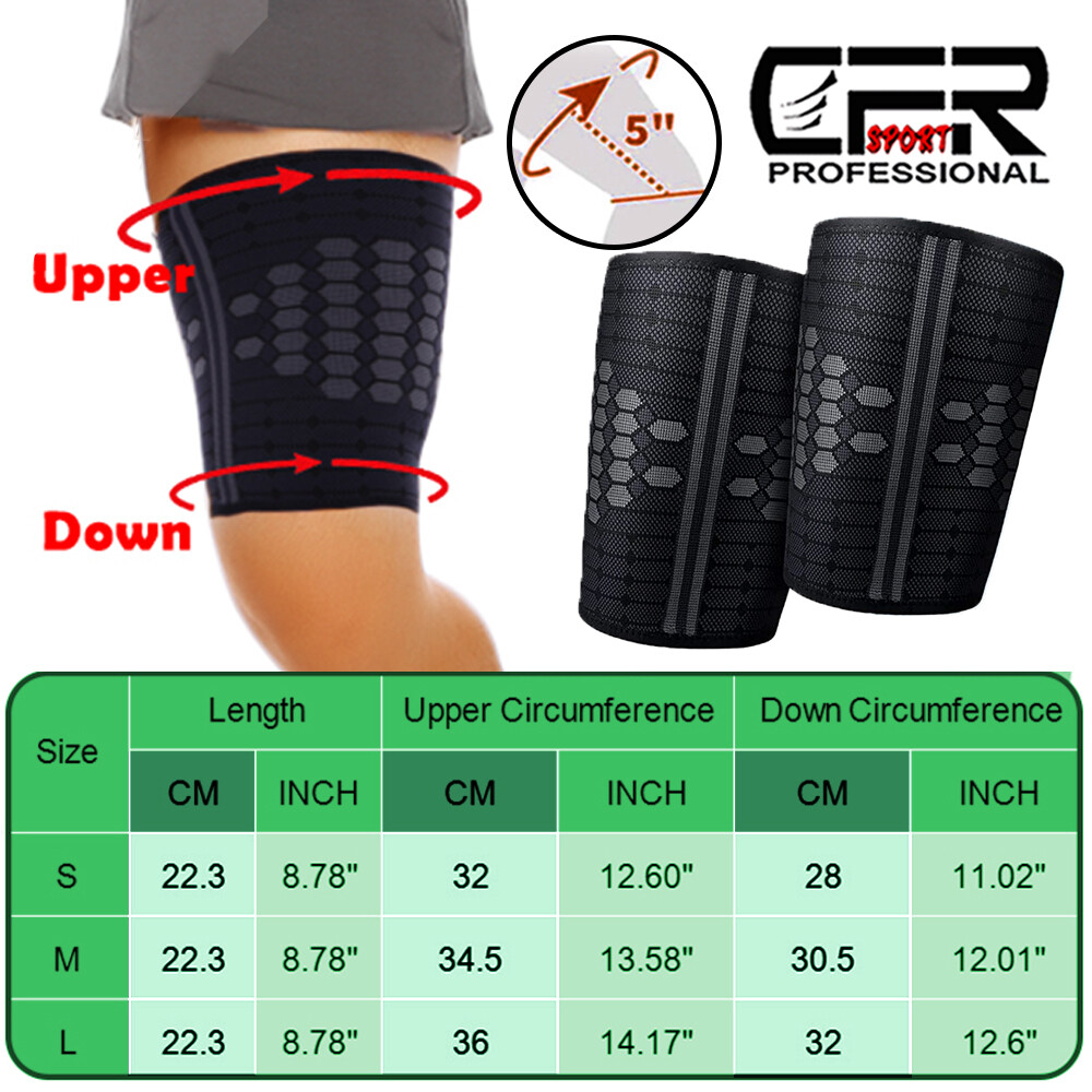 Compression Brace Leg Support Hip Sciatica Nerve Pain Relief Thigh Hamstring Gym