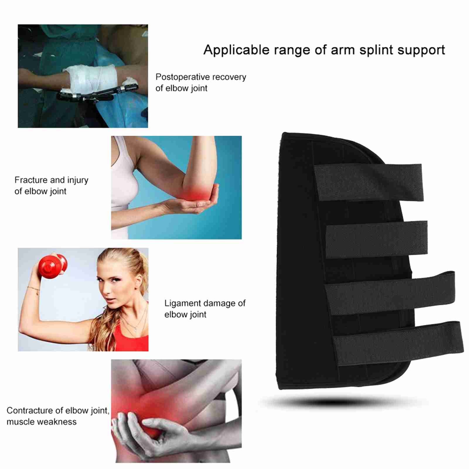 Winter Style Arm Splint Steel Plates Skin-friendly Cloth Black S M L Premium