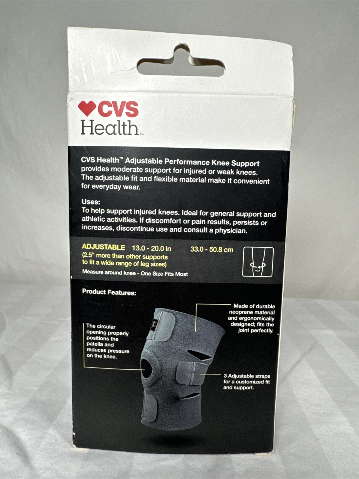 CVS Health Adjustable Performance Support Moderate Knee Support Brace
