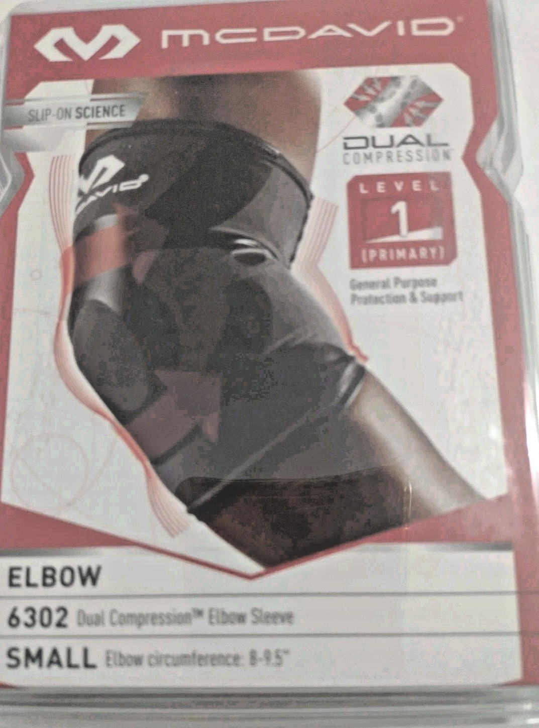 MCDAVID DUAL COMPRESSION LEVEL 1 ELBOW SLEEVE 6302 Small