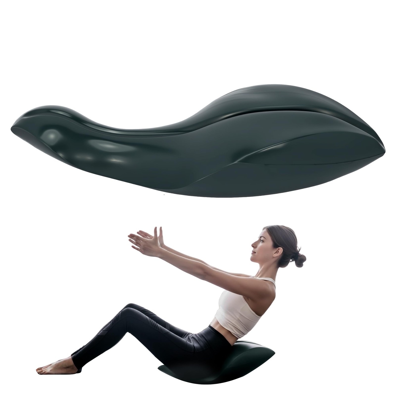 lukar Spine Corrector Pilates,Dolphin-Shaped OoV Pilates Equipment for Home Stud