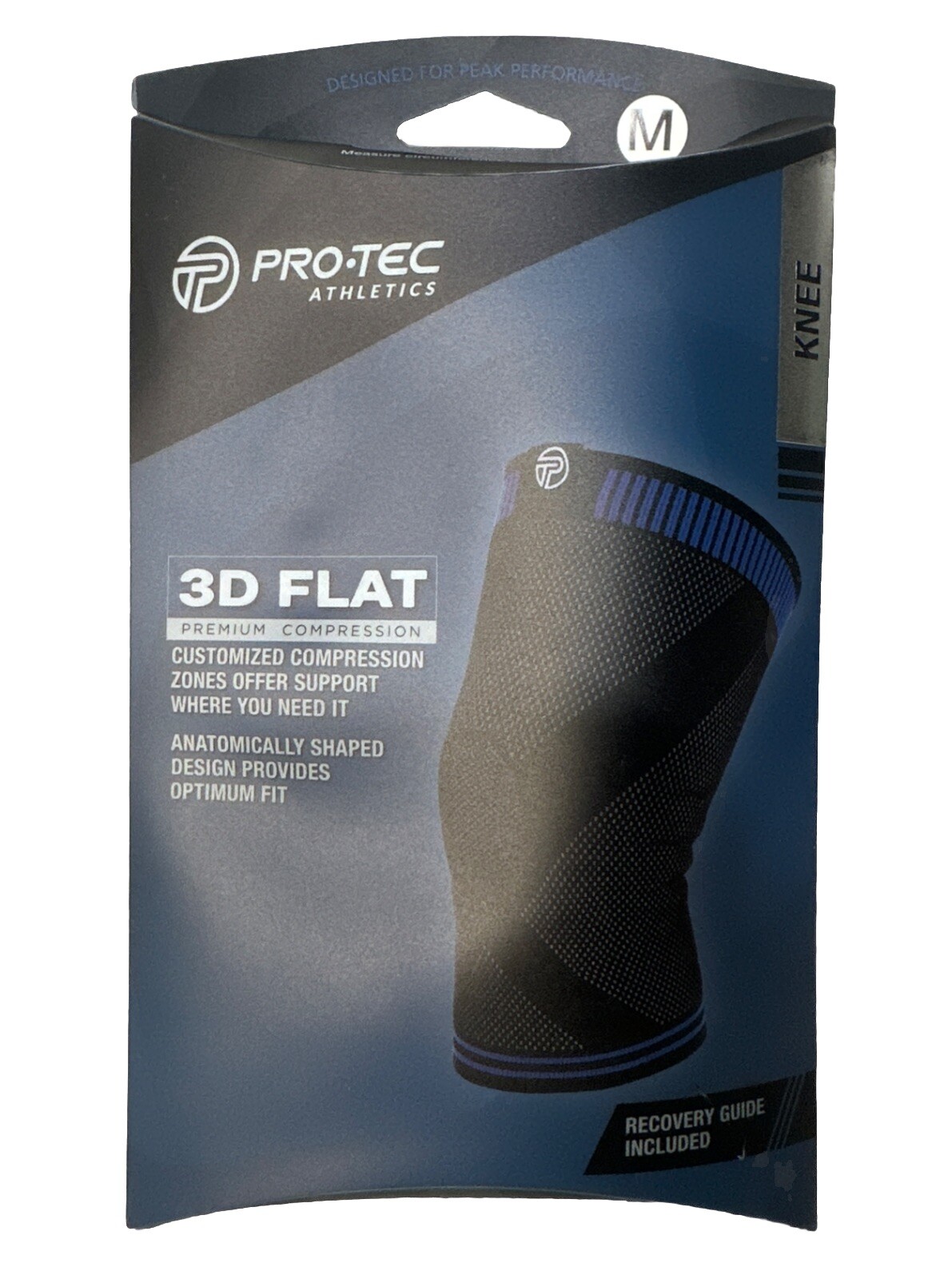 Pro-Tec Athletics 3D Flat Knee Sleeve Size Medium New