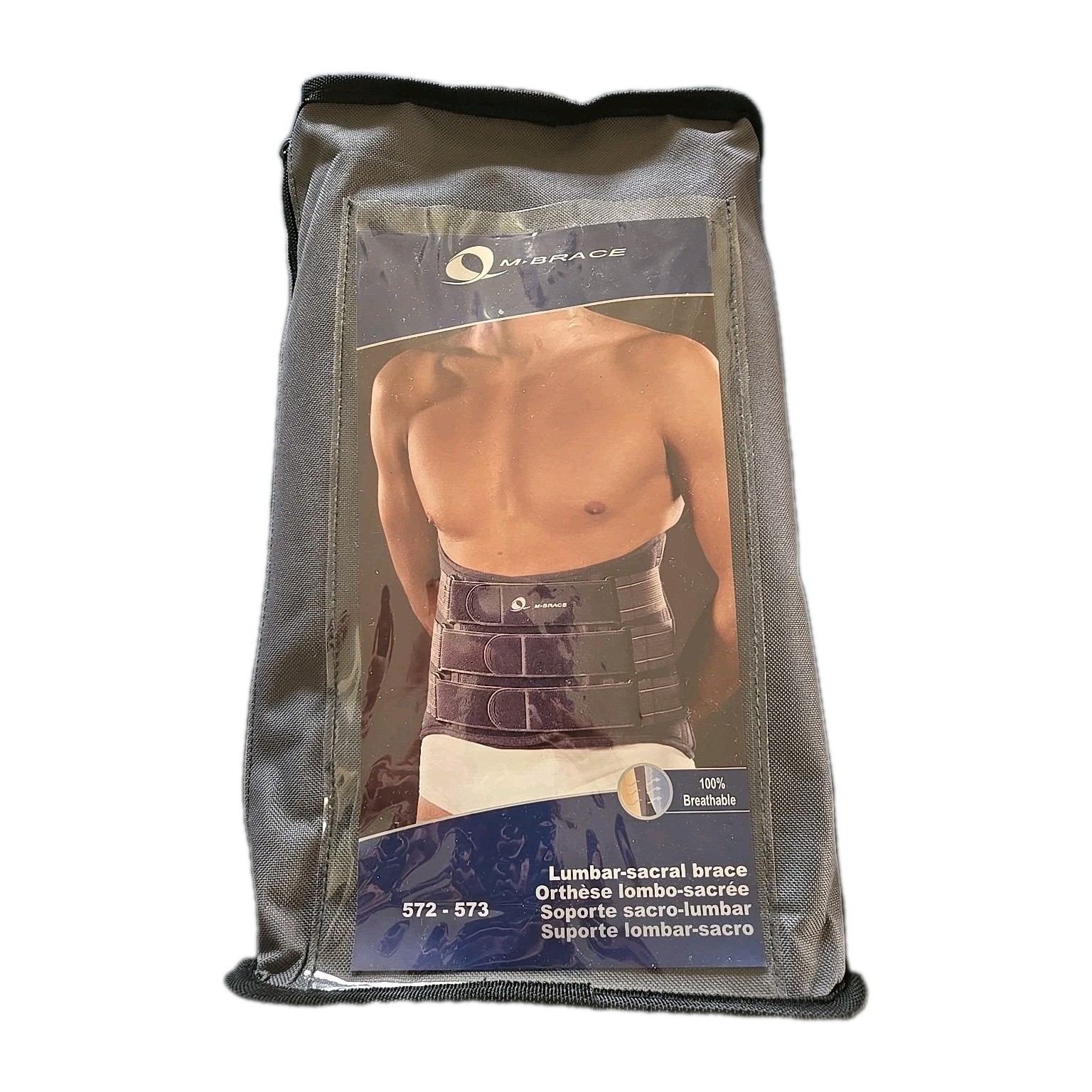M-Brace 572 Lumblock Lumbar Back Brace Size XXL (47-55) NEW