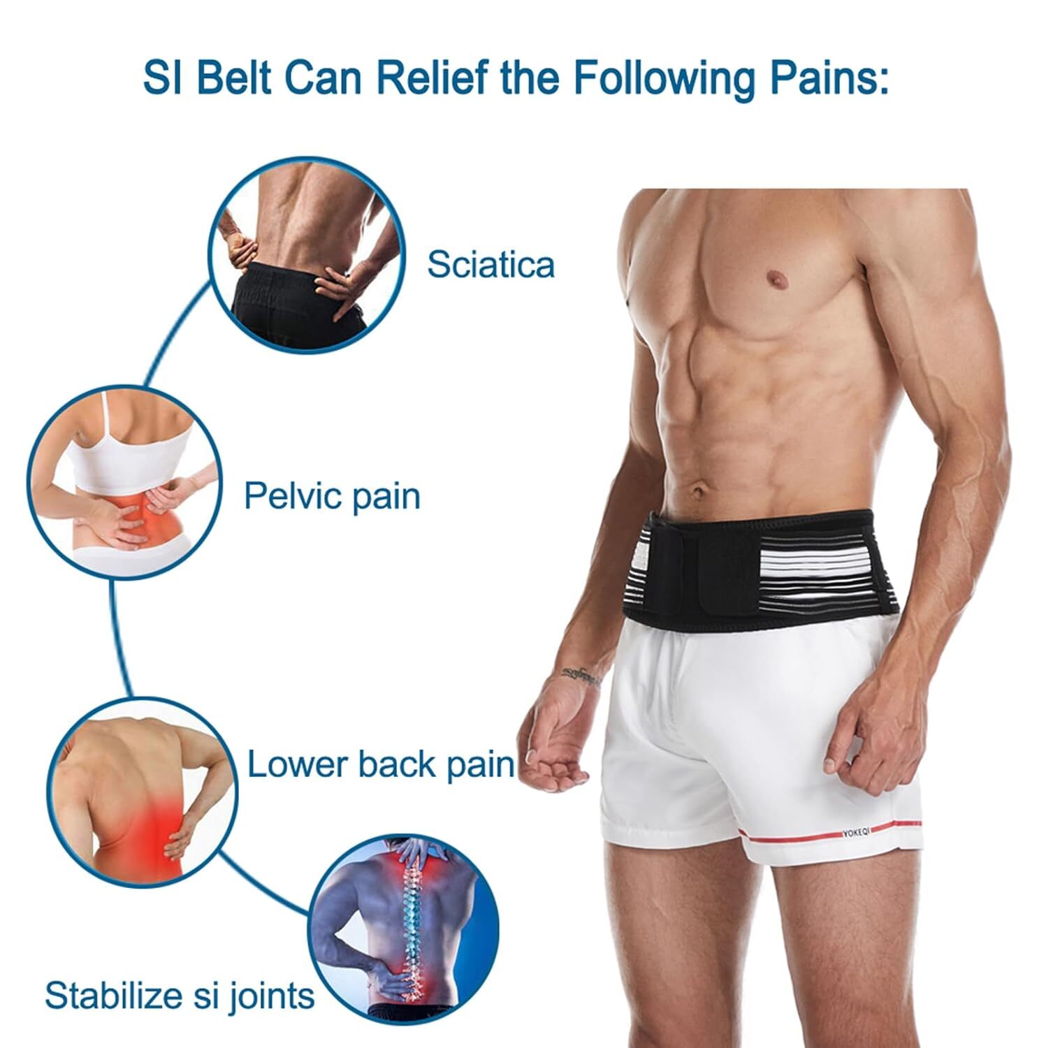 Sciatica Belt Sacroiliac Hip Band Sciatic Lower Back Si Joint Pelvic pain Relief