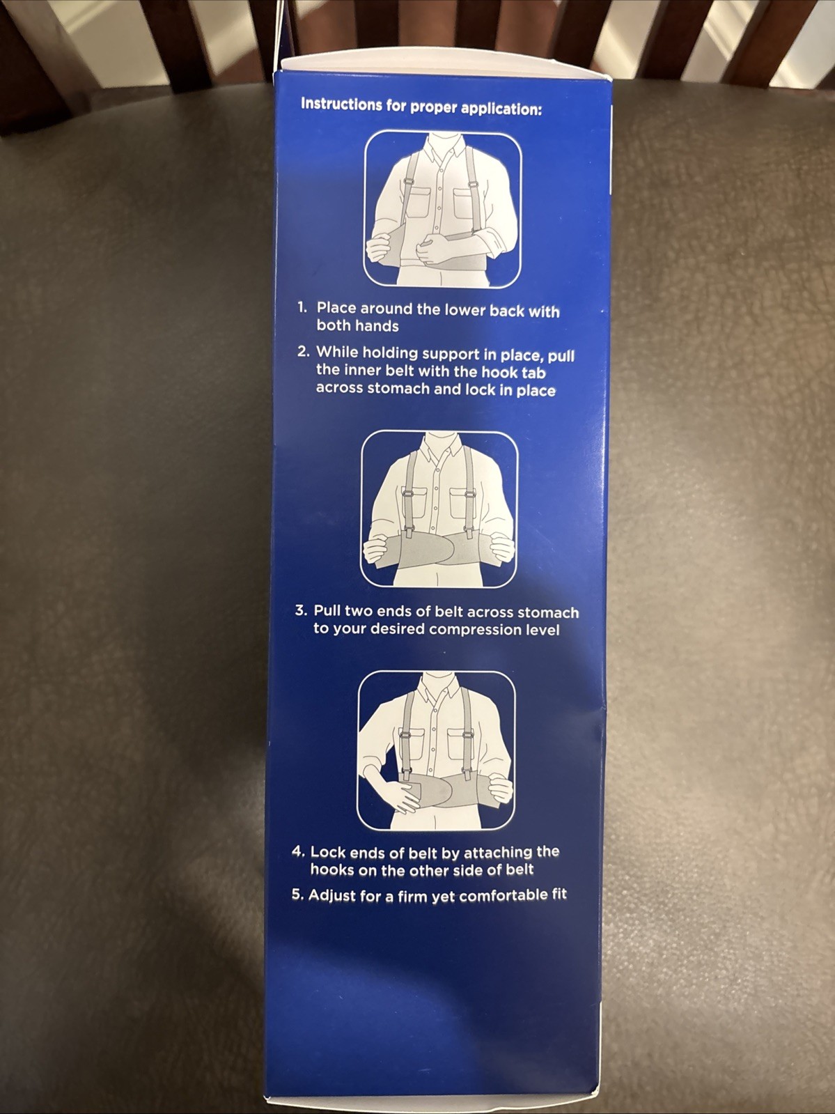 Walgreens Back Work Belt w/Adjustable Suspenders Advanced Support 1 Size