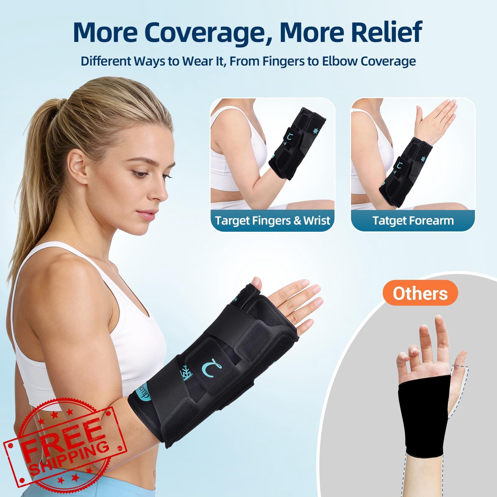 Comfytemp Wrist Ice Pack Brace 1 Pack