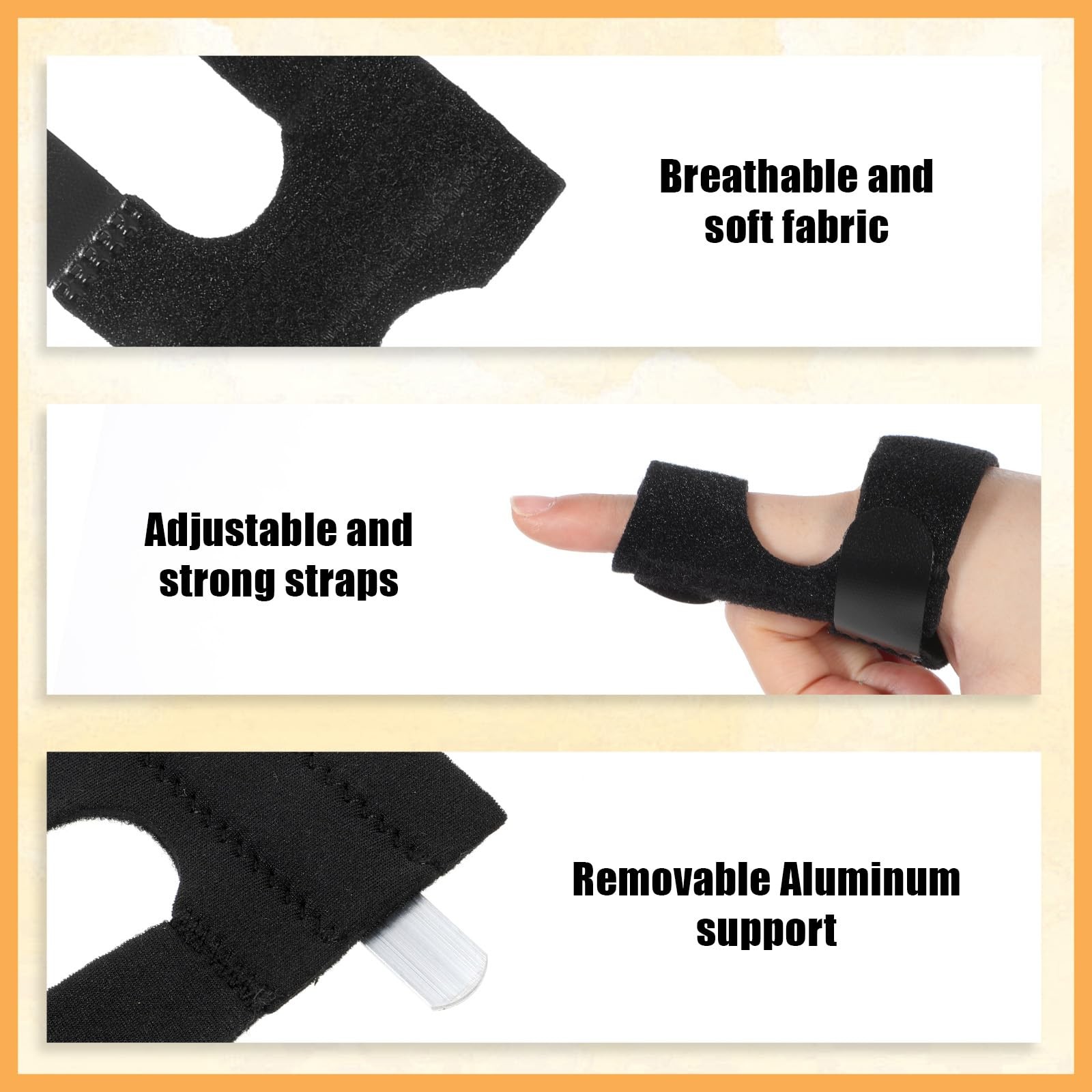 Trigger Finger Splint Finger Brace Support Stabilizer for Injury Sprain Mallet