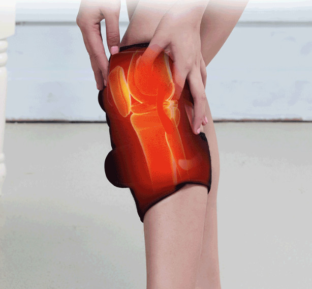 2pcs Black Electric Infrared Heating Knee Massager Wrap Elbow Joint Support US