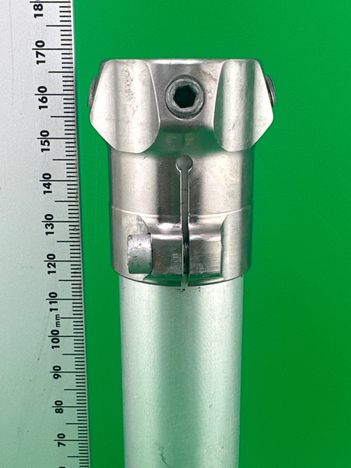 Prosthetics component adapter. 30mm diameter part. Pylon w/ reliever & pylon