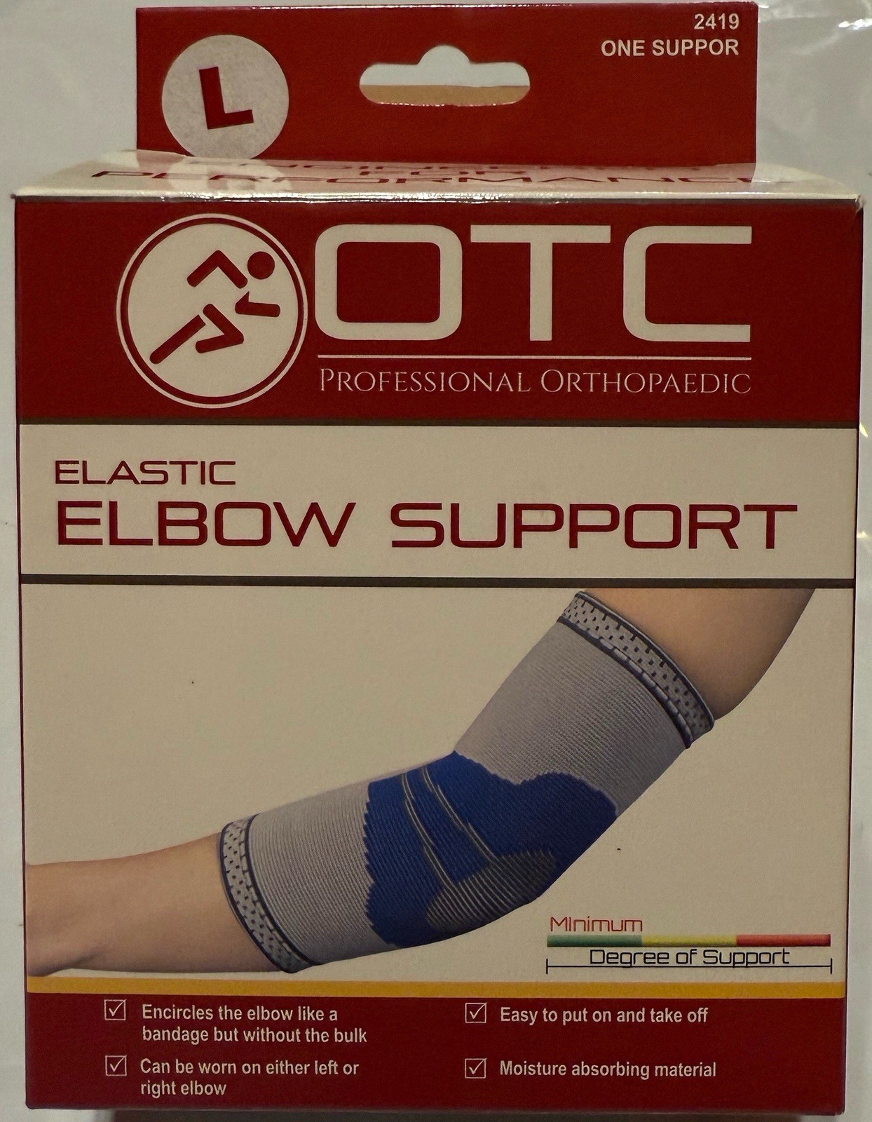 OTC Professional ORTHOPEDIC Elbow Brace Orthopedic Large Minimum Support
