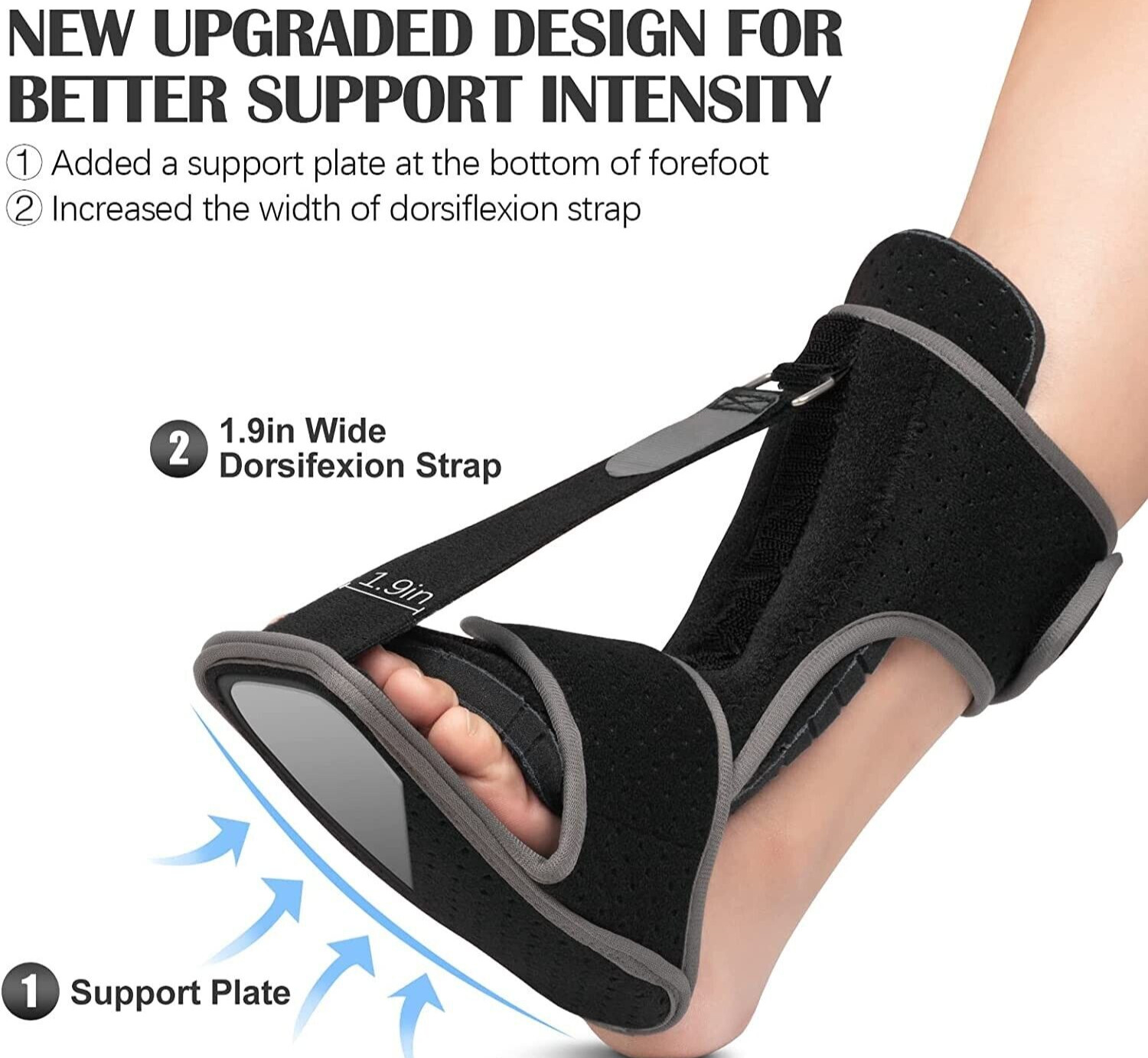 Plantar Fasciitis Dorsal Night Splint Achilles Tendonitis Brace Drop Foot Suppor