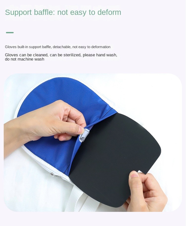 Restraint Gloves Zipper opening Mesh Breathable Anti-scratch Anti-extubation