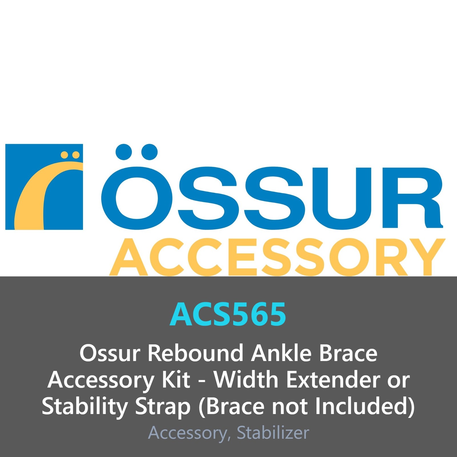 Ossur Rebound Ankle Brace Accessory Kit Width Extender Stability Strap (Brace