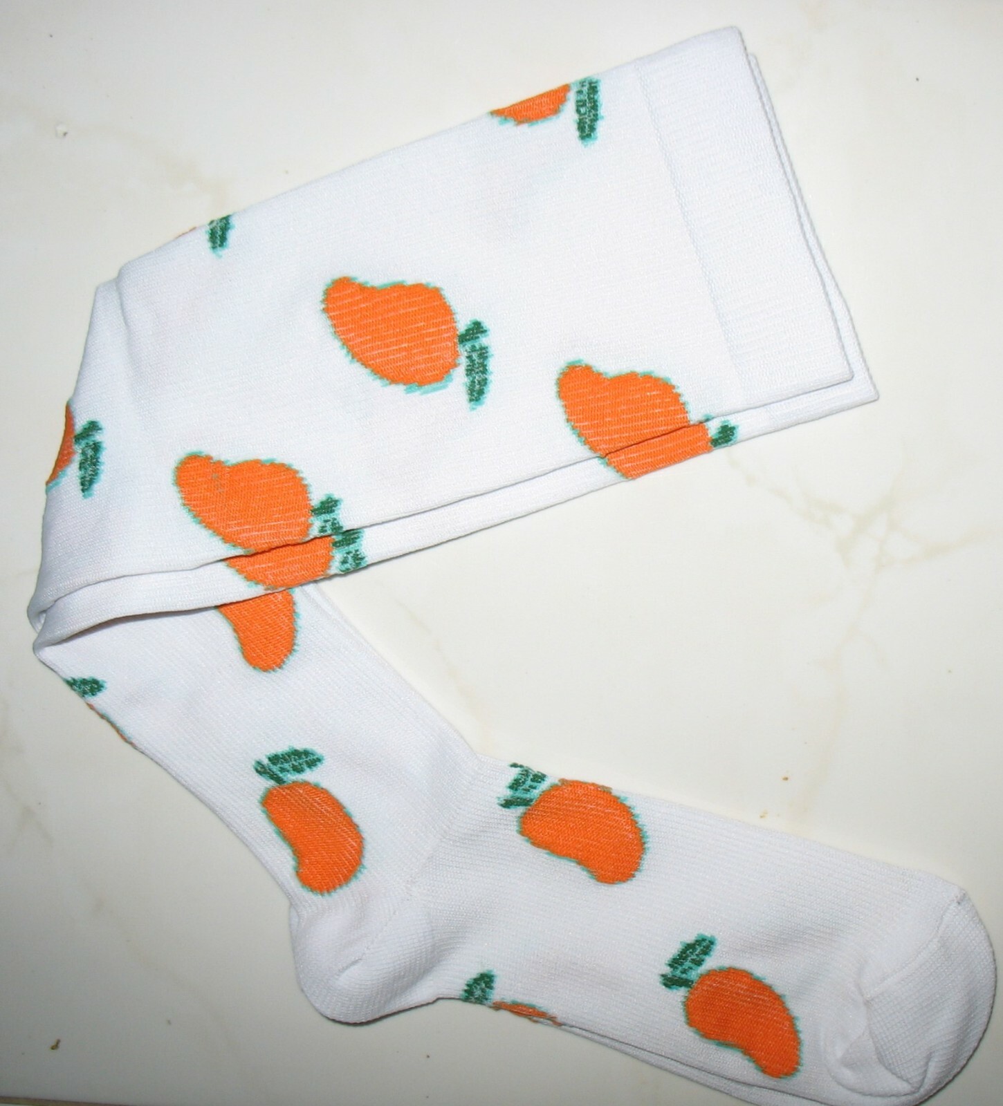 UNISEX Compression Socks Medical Graduated 15-20 mmHG L / XL – WHITE / ORANGE