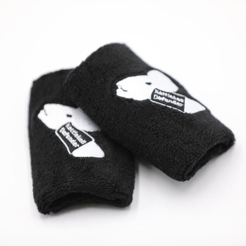 1 Pair Black Athletics Kettlebell Wrist Guards Protector