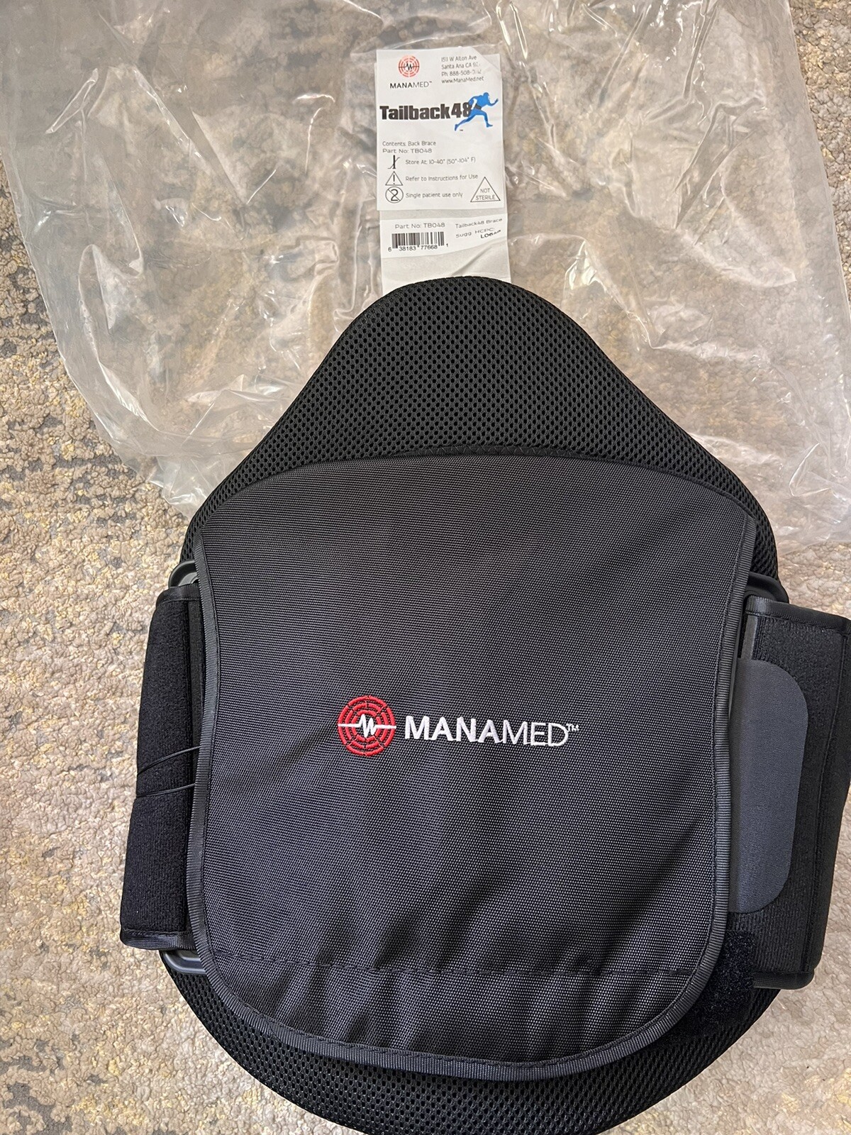 New Manamed Tailback 48 TBO48 Back Brace Universal L0648