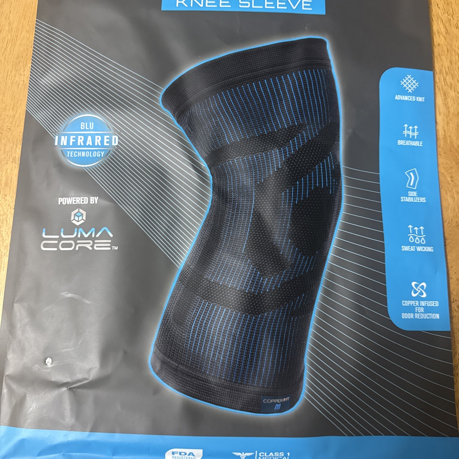 Copper Fit Knee Sleeve Compression S/m