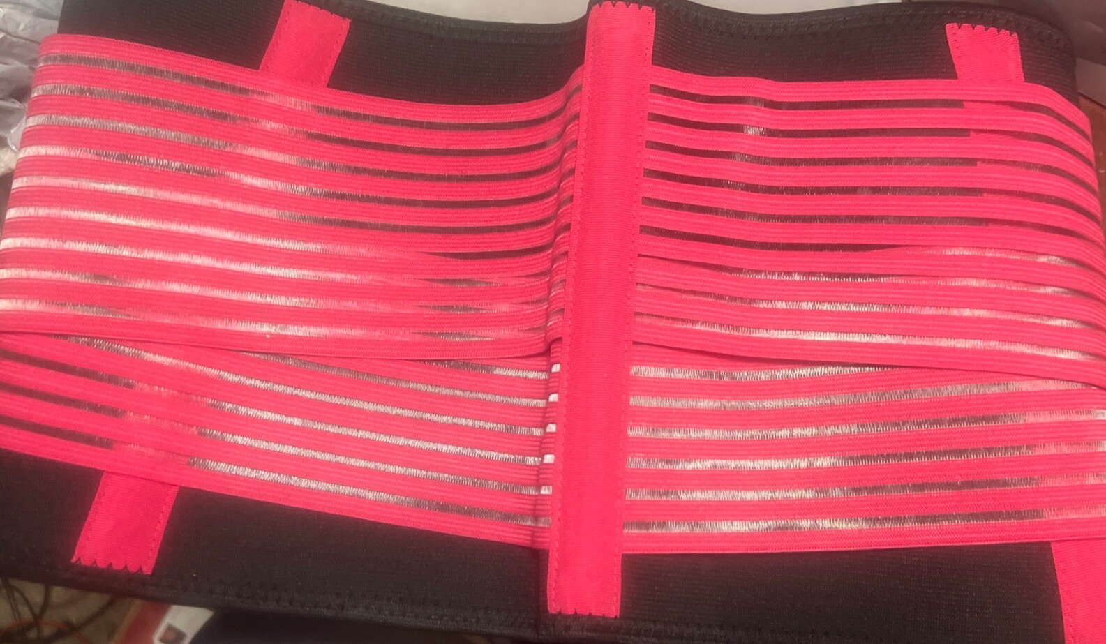 BraceUP Adjustable Stabilizing Lumbar Lower Back Brace Support Belt – Black Pink