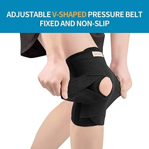 Adjustable Knee Brace with Side Stabilizers Support for ACL MCL Meniscus Pain