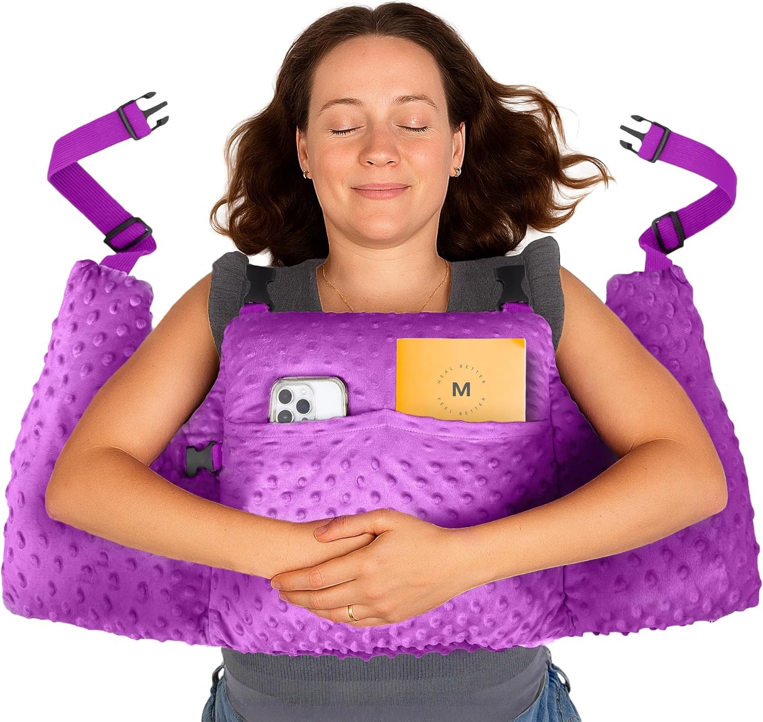 MOYOAMA Post Mastectomy Pillow – Hands-Free Protection with Secure Strap & Eas