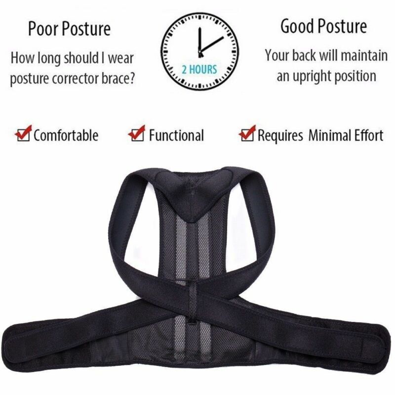 Posture Corrector Chest Back Shoulder Brace Belt For Men Women Therapy Humpback