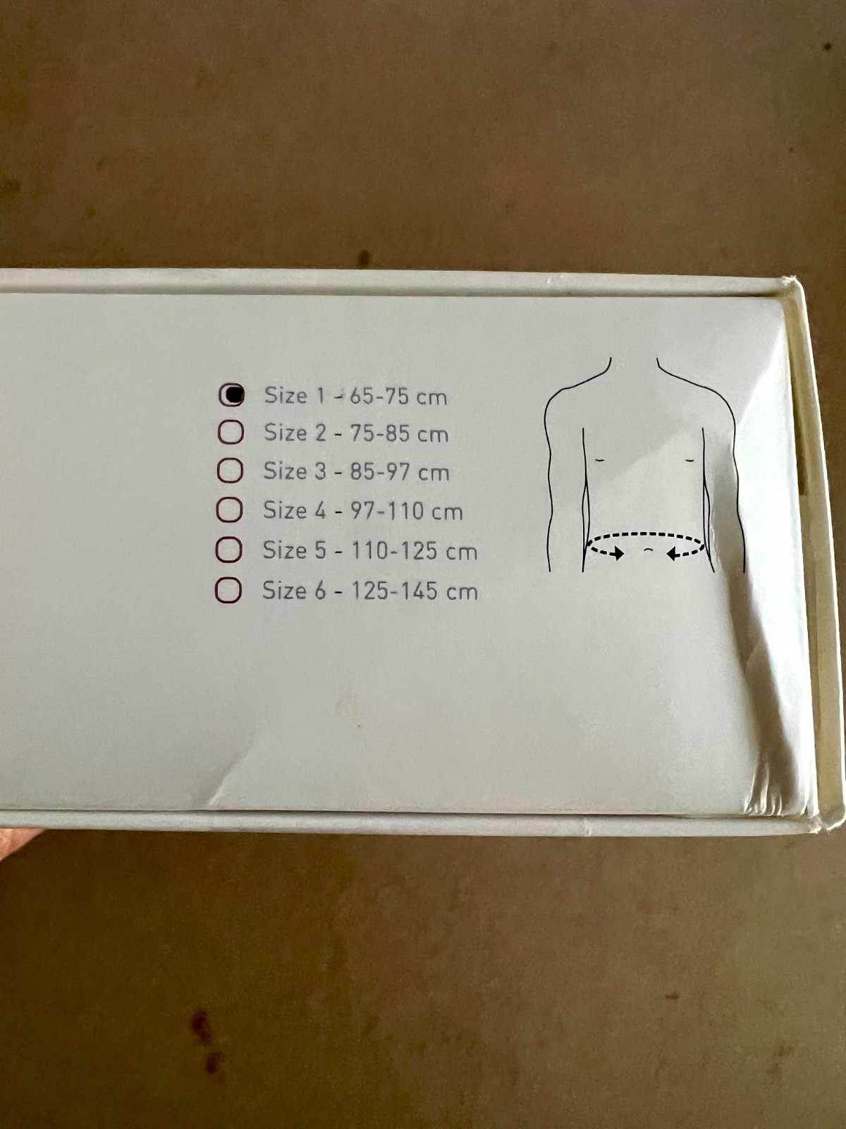 Push Back Brace Size 1 NEW in Box Gray and Purple