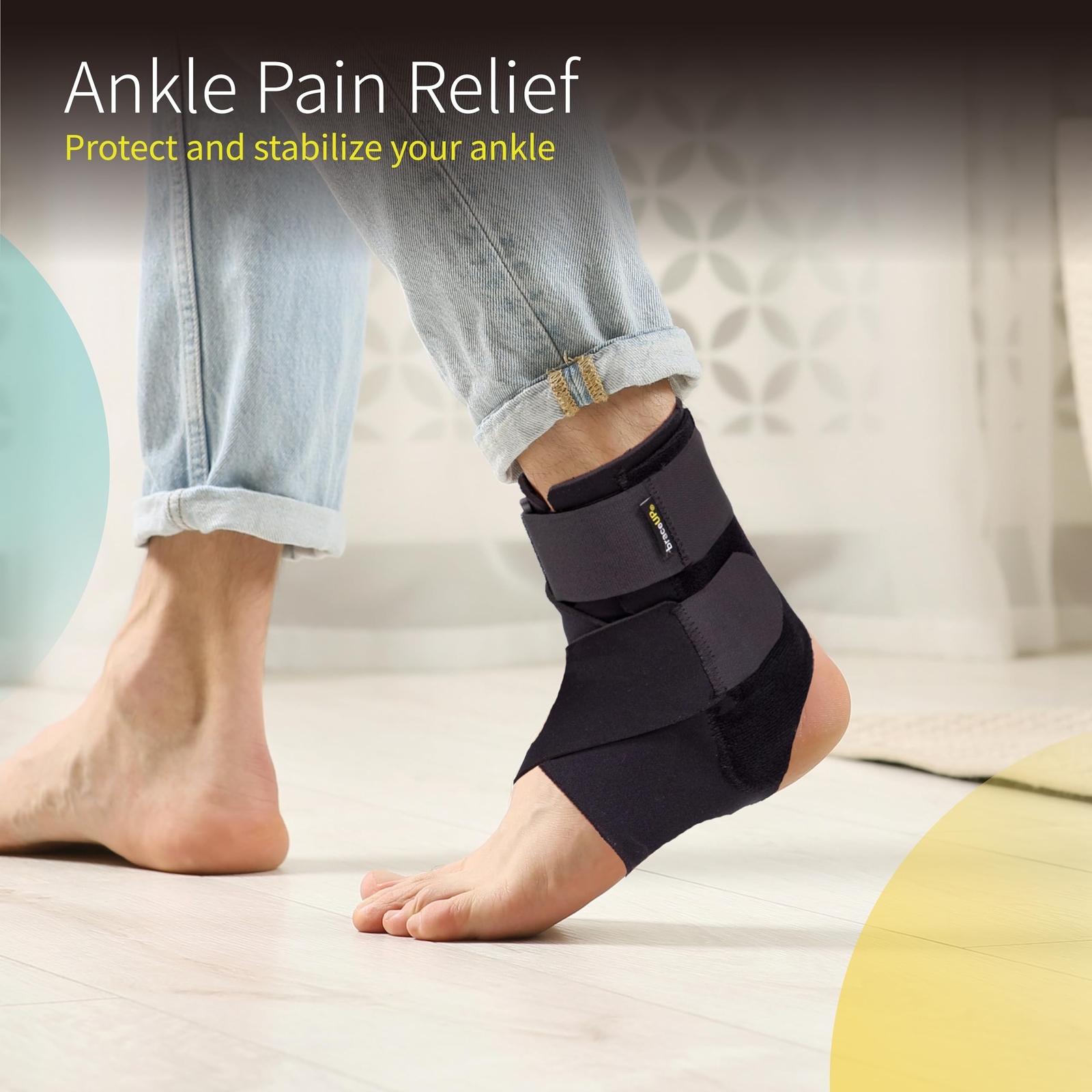 BraceUP Ankle Brace – Relieve Pain, Enhance Stability for Foot Pain, Sprained…