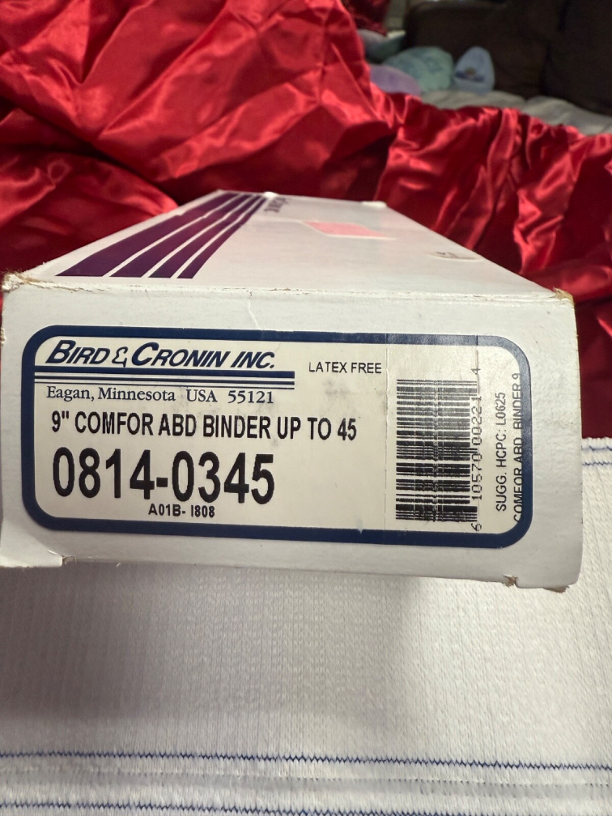 Bird & Cronin 9″Comfor Abdominal Support Binder (45″) NEW Shelf Damaged Box