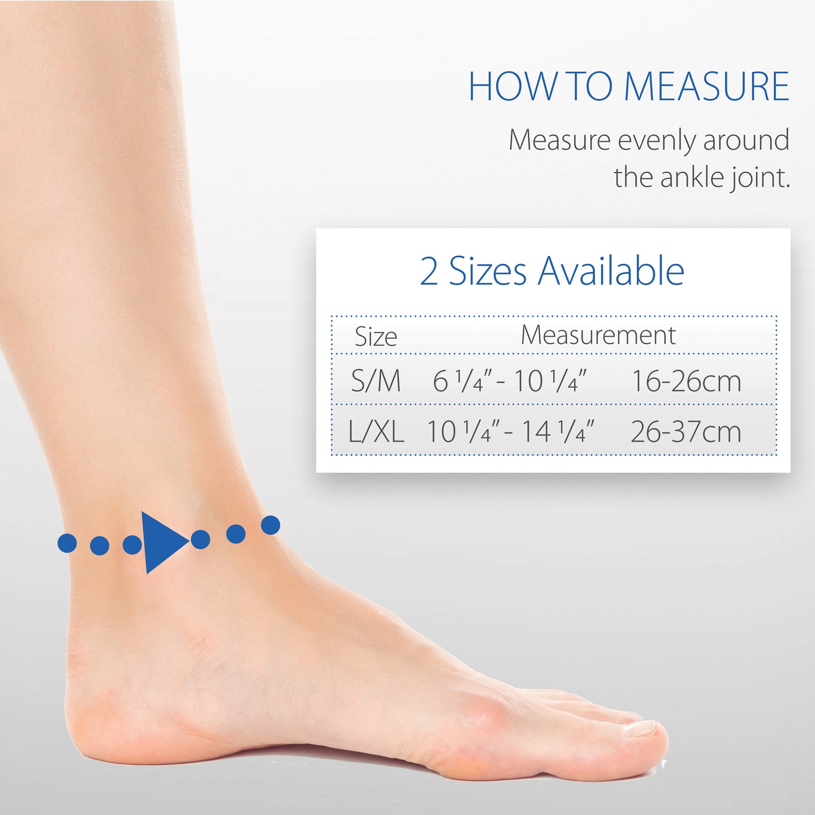 Swede-O Elastic Ankle Wrap Adjustable Strap Gentle Comfort Compression Support