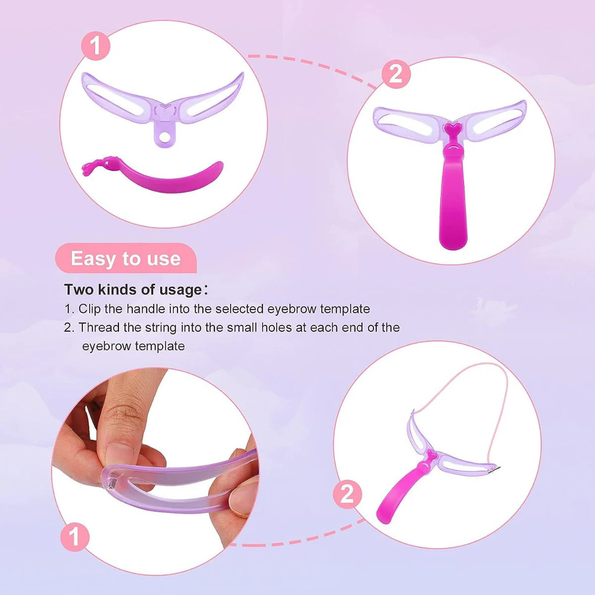 8 in 1 Eyebrows Shape Set for Daily Use