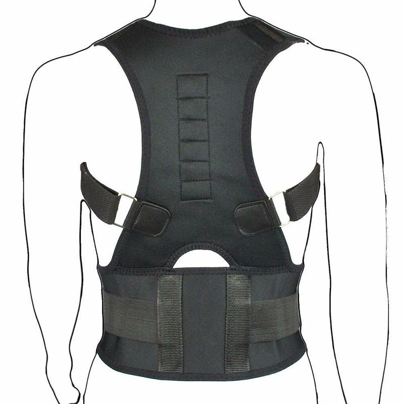 Slouching Posture Corrector Support Magnetic Back Shoulder Brace Band Men Women