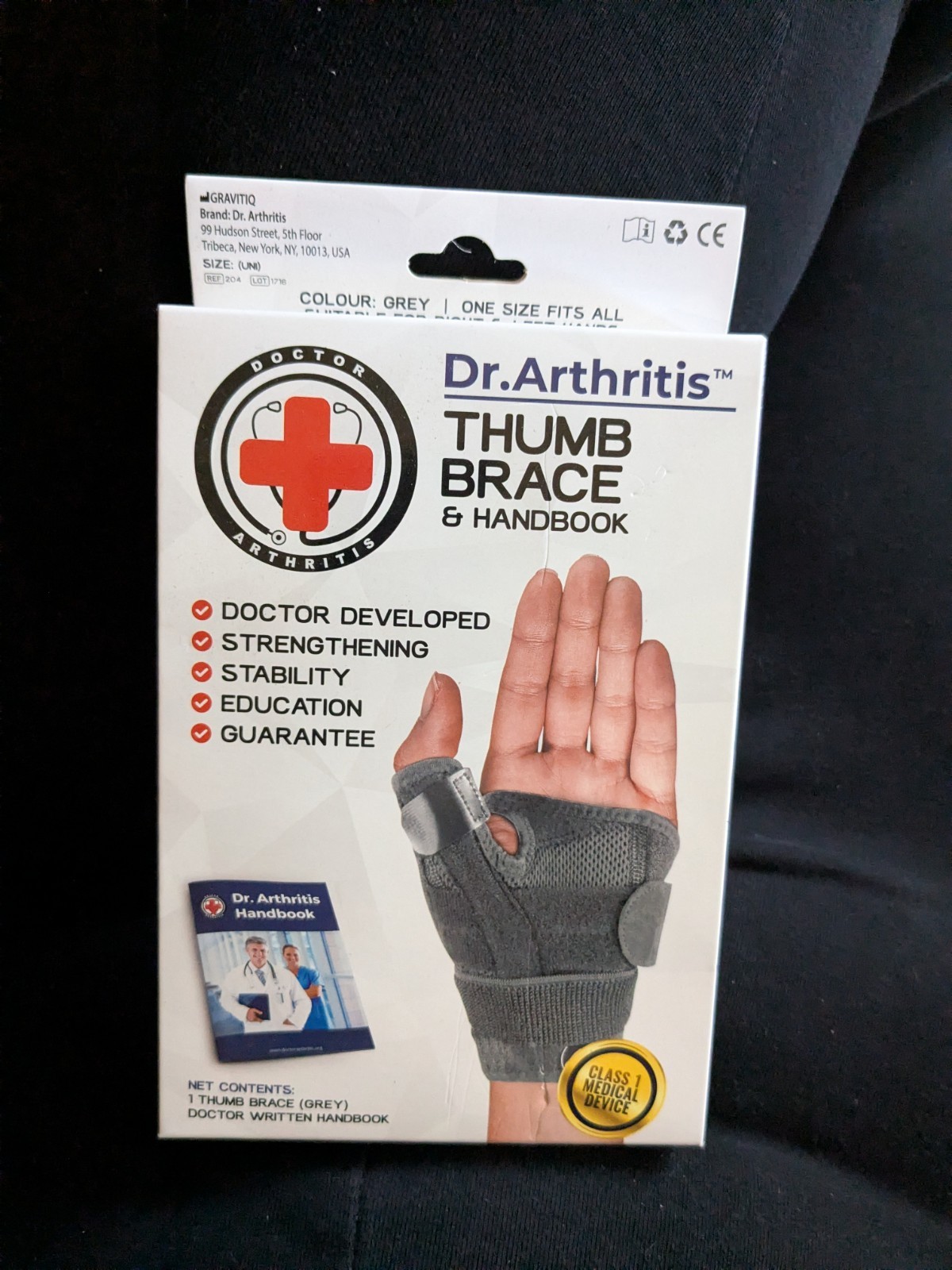 Dr Arthritis Thumb Brace Splint Right And Left Hand Wrist Thumb Support All Size