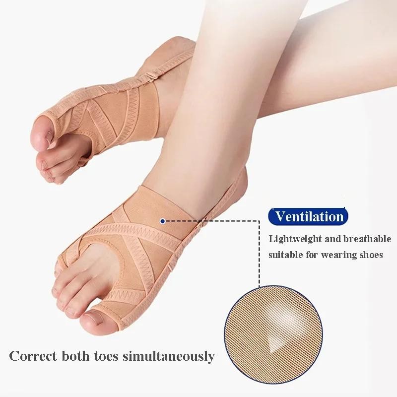 Fabric Bunion Corrector Adjustable Toe Separator Hallux Valgus Sleeve Socks