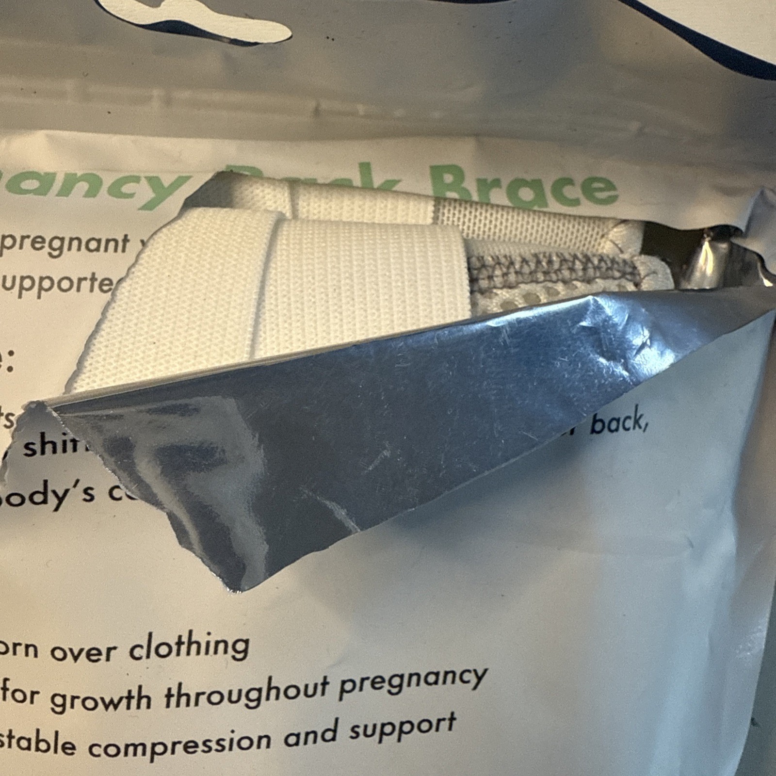 Pregnancy Back Brace New Motif Medical Size Large Support Band NEW
