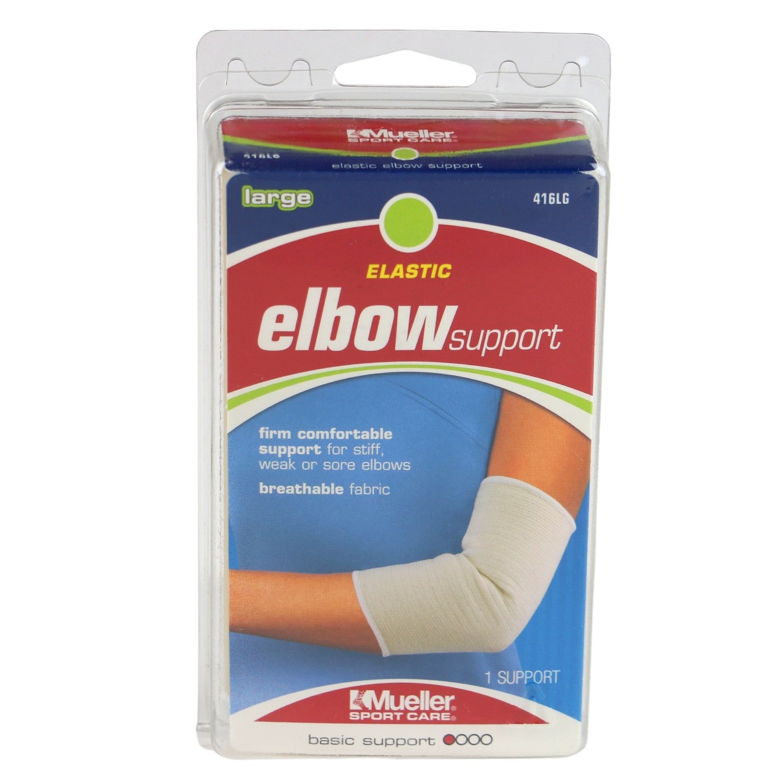 Mueller Elastic Elbow Support: Large (Beige)