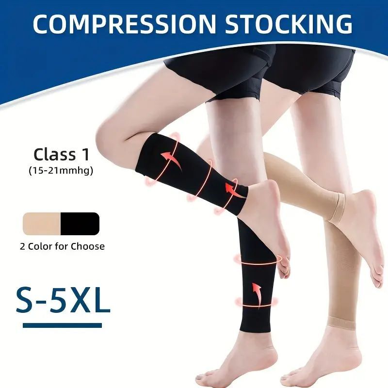 1 Pair Compression Calf Sleeve Running Leg Support Brace Sport Shin Splint Socks