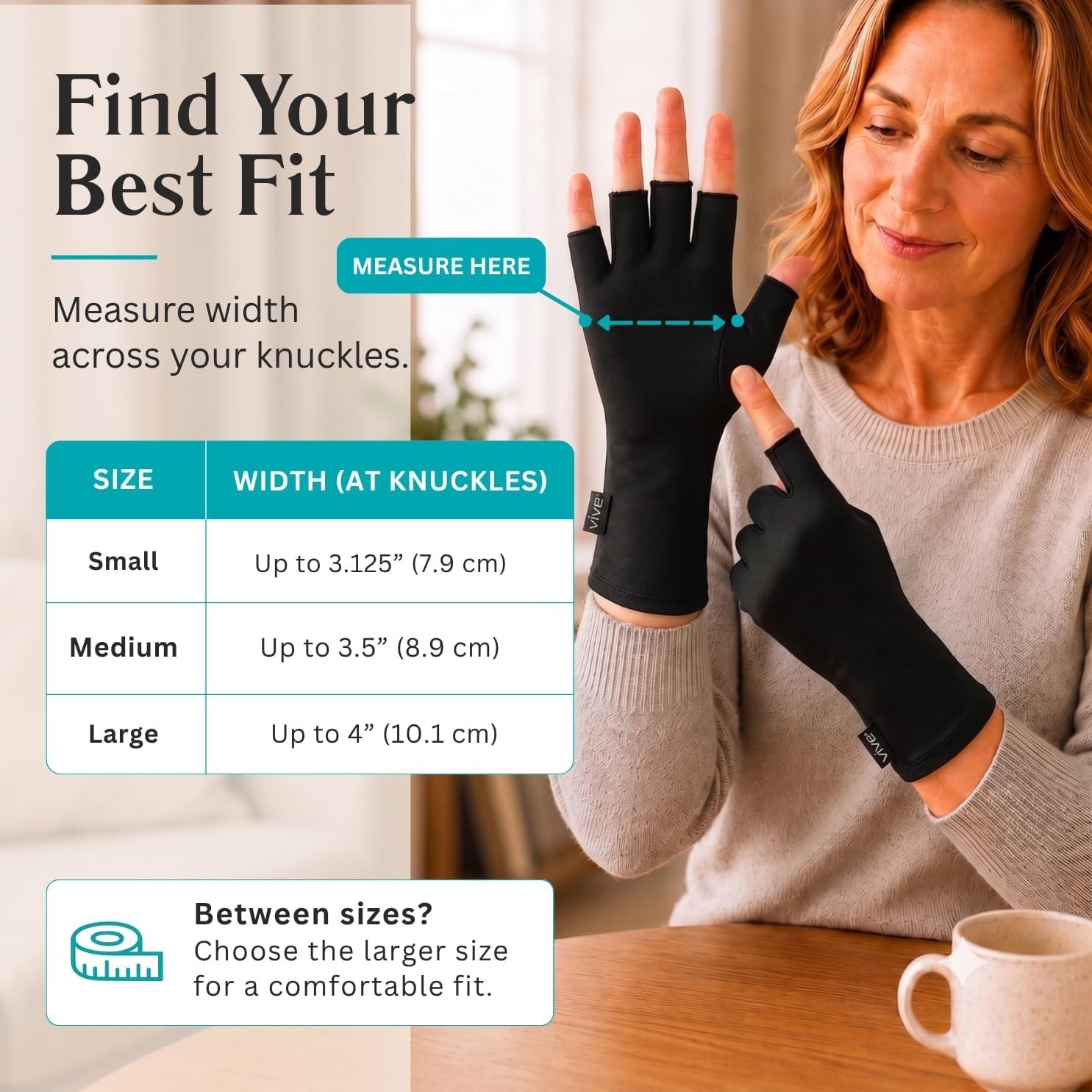 Durable Thermal Compression Gloves for Arthritis – Open Fingers, Comfortable Fit