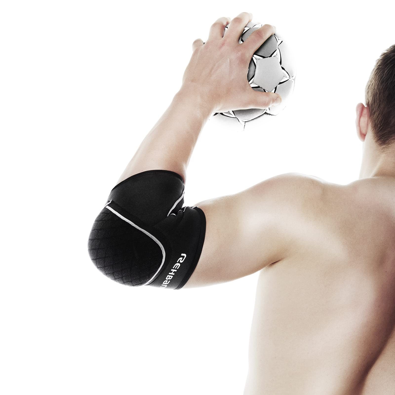 Elbow Support Protector For Men Women Black 5mm Neoprene Volleyball Sports